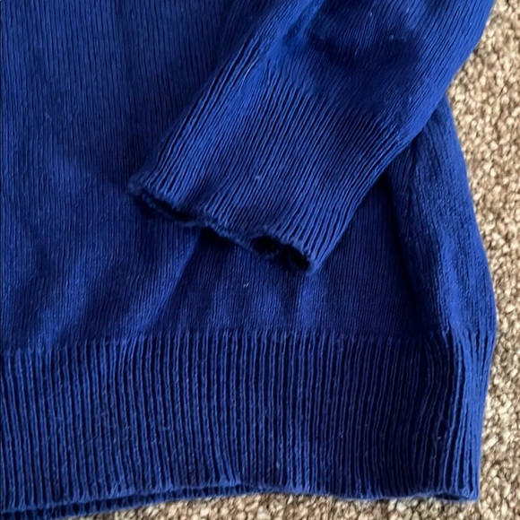 Moda International Blue V-Neck Sweater - Picture 3 of 3
